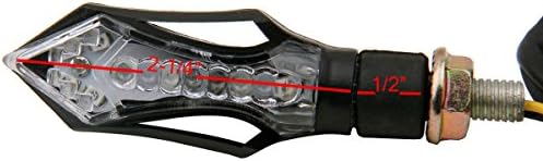 MotorToGo siyah şeffaf Lens dönüş sinyalleri LED ışıkları yanıp sönen göstergeleri için uyumlu 1999 Honda Nighthawk 750