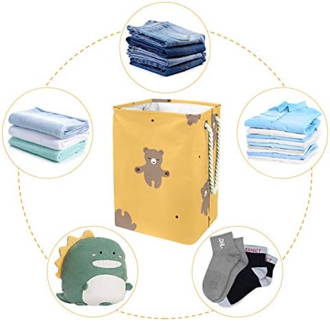 19.3 Bağlantısız çamaşır sepeti Kirli Giysiler Sepet Katlanabilir Ev Kreş Üniversite Daire Ofis Küçük Ayı