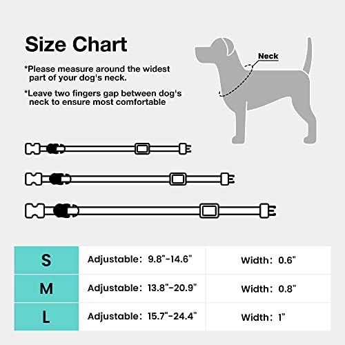 VETRESKA köpek tasması ve tasma seti Büyük Orta Küçük Köpekler için, Ayarlanabilir Su Geçirmez köpek tasması Ağır Metal Toka