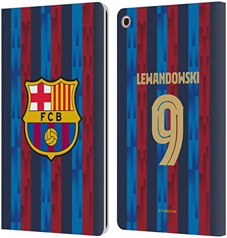Kafa Çantası Tasarımları Resmi Lisanslı FC Barcelona Robert Lewandowski 2022/23 Oyuncular Ev Kiti Deri Kitap Cüzdan Kılıf