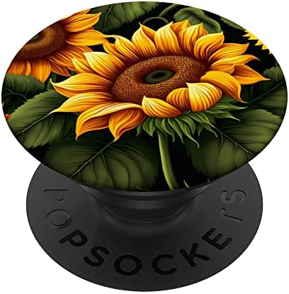 Vintage Ayçiçeği İlham Çiçek Bitki Sevgilisi bahçe PopSockets Değiştirilebilir PopGrip