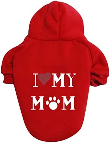Evcil hayvan giysi rafı Küçük Büyük ve Küçük Köpek Kazak Pet Kostüm Chihuahua Ceket Kıyafetler Köpek Giysileri (Küçük, Kırmızı)