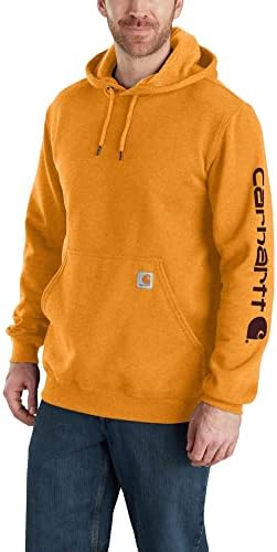Carhartt erkek Gevşek Fit Orta Ağırlık Logo Kollu Grafik Sweatshirt