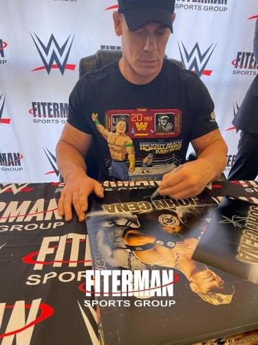 WWE Özel John Cena İmzalı İmzalı 16x20 Fotoğraf JSA Kimlik Doğrulaması 15 - İmzalı Güreş Fotoğrafları