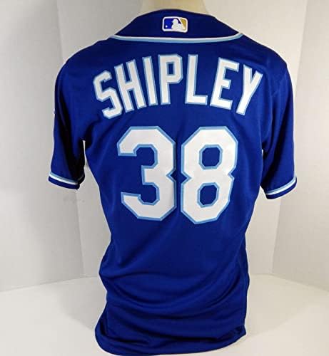 2020 Kansas City Royals Braden Shipley 38 Oyun Verilen Mavi Jersey DG P 44 25 - Oyun Kullanılan MLB Formaları