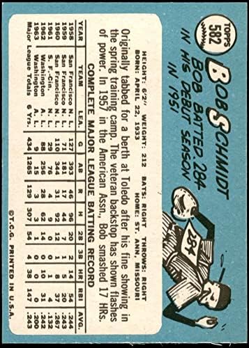 1965 Topps 582 Bob Schmidt New York Yankees (Beyzbol Kartı) NM Yankees