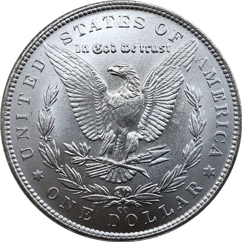 1880C Baskı Amerikan Morgan Sikke Gümüş Dolar Pirinç Gümüş Kaplama Antika El Sanatları Dış Hatıra paraları