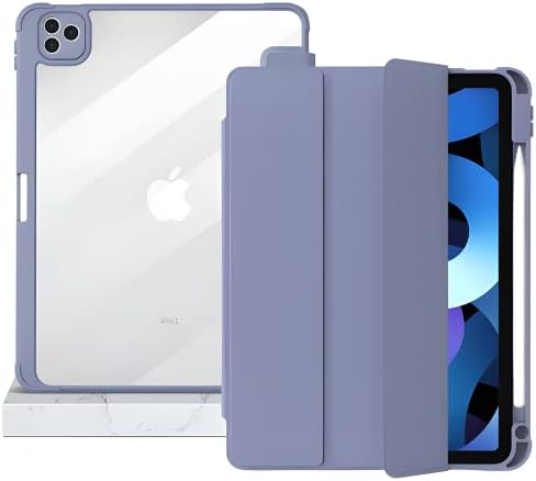 Honfomy iPad 10.2 Kılıf iPad 9th Nesil 2021 / iPad 8th Nesil 2020 / iPad 7th Nesil 2019 Kılıf TPU Akrilik Kalem Tutucu ile