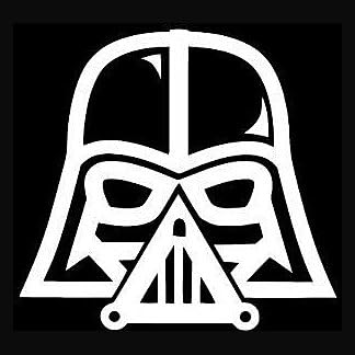 Darth Vader Çıkartması vinil yapışkan / Otomobil Kamyon Van Duvarlar Dizüstü |Beyaz / 5. 5x5. 25 inç / LLI049