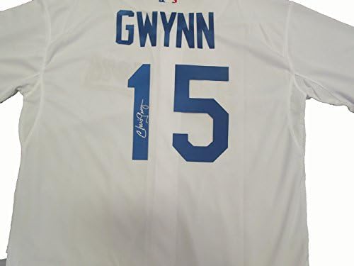 Chris Gwynn İmzalı Los Angeles Dodgers Beyaz Forma W/KANITI, Chris'in Bizim için İmzaladığı Resim, Los Angeles Dodgers, Dünya