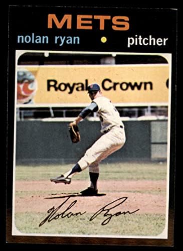 1971 Topps 513 Nolan Ryan New York Mets (Beyzbol Kartı) NM Mets