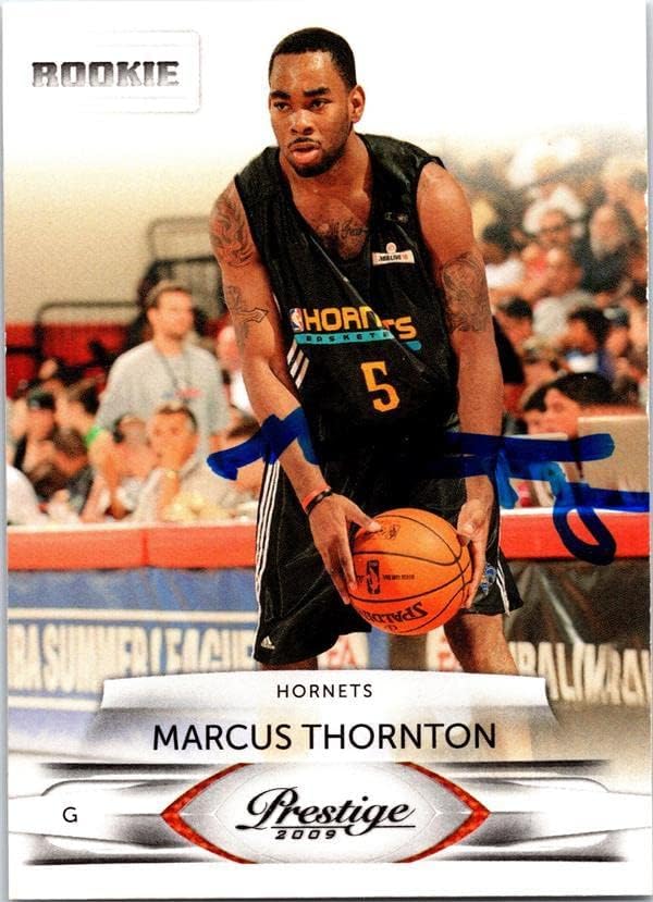 Marcus Thornton imzalı Basketbol Kartı (LSU Kaplanları) 2009 Panini Prestige Çaylak 241 - İmzalı Kolej Basketbolları