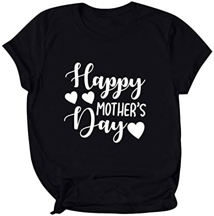 Mutlu anneler Günü T Shirt 2023 Kadınlar için Anne Büyükanne Mektup Baskı T-Shirt Yaz Rahat Kısa Kollu Bluz Üst