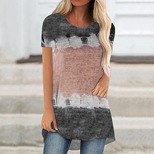 Kadın gömleği Yaz Sonbahar Giysileri Moda Kısa Kollu Pamuklu Ekip Boyun Grafik Brunch Bluz T Shirt Genç Kızlar için
