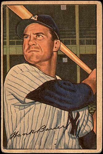 1952 Okçu 65 Hank Bauer New York Yankees (Beyzbol Kartı) ADİL Yankees