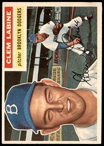 1956 Topps 295 Clem Labine Brooklyn Dodgers (Beyzbol Kartı) ESKİ / MT Dodgers