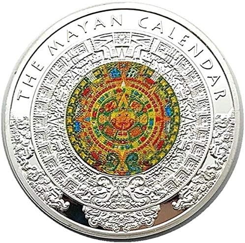Ada Cryptocurrency Kopya Para Maya Ejderha Boyalı Meksika Kabartmalı Gümüş Kaplama Madalya Favori Sikke hatıra parası Şanslı