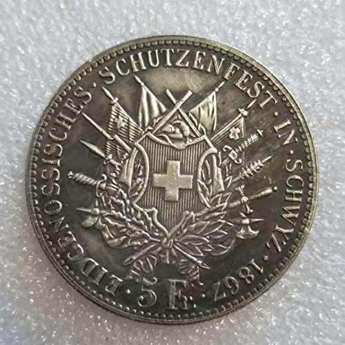 Antika El Sanatları 1867 İsviçre Yabancı Gümüş Dolar Koleksiyonu 1794