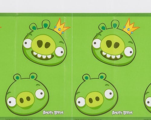 American Greetings Angry Birds Kağıt Masa Örtüsü, 54 x 96
