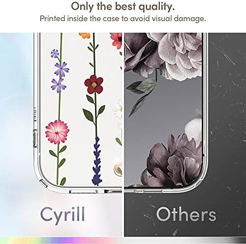 CYRİLL Cecile iPhone 13 Pro Kılıf için Tasarlandı (2021) - Çiçek Bahçesi