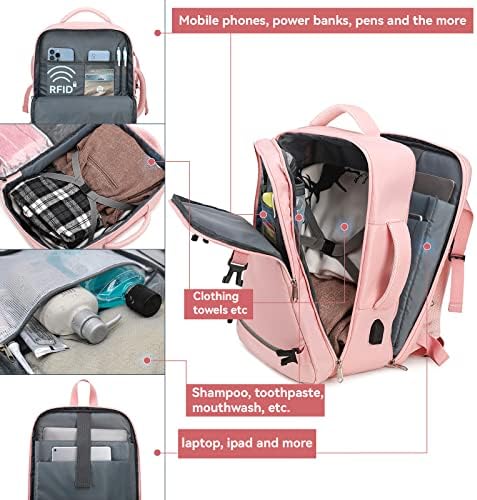 XJ-HOME dizüstü bilgisayar seyahat sırt çantası Erkekler ve Kadınlar için Uçak, kolej çantası Rahat Sırt Çantası Haftasonu