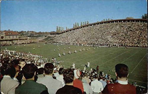 Cornell Crescent Ithaca'da Futbol, New York NY Orijinal Vintage Kartpostal