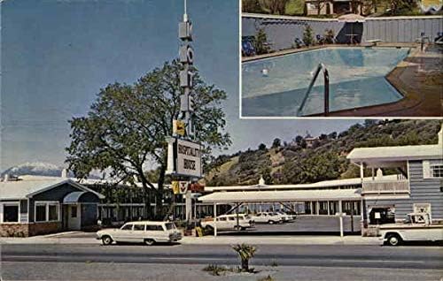 Otelcilik Evi Motel Redding, California CA Orijinal Vintage Kartpostal