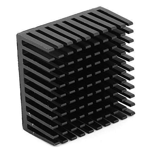 5 ADET alüminyum ısı emici soğutucu modülü soğutma Fin radyatör soğutucu Fin Fan PCB kartı, 40x20x40mm soğutucu Termal (Siyah)