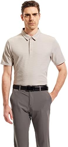 MIER erkek Hızlı Kuru polo gömlekler Kısa ve Uzun Kollu Polyester Rahat golf gömlekleri Yumuşak Nefes Yakalı Gömlek