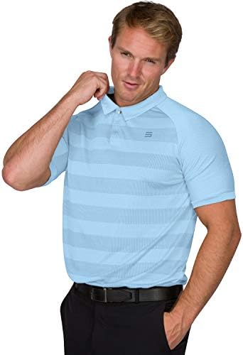 Erkekler için Üç Altmış Altı Golf Polo gömlekleri - Kuru Fit Yakalı Golf Poloları-Hafif ve Nefes Alabilir w/Streç Kumaş