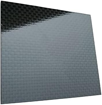 GOONSDS 3K Karbon Fiber plaka levha Kurulu Paneli 500mm X 600mm RC İHA / Oyuncak Düz Örgü Parlak Yüzey, Kalınlık: 2.5 mm