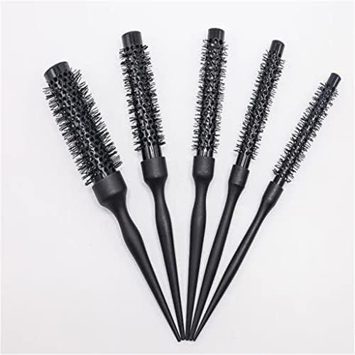 LXXSH Yuvarlak Saç Tarak Kuaförlük saç maşası Fırçalar Naylon Seramik Demir Tüp Yuvarlak Tarak Salon Styling Araçları
