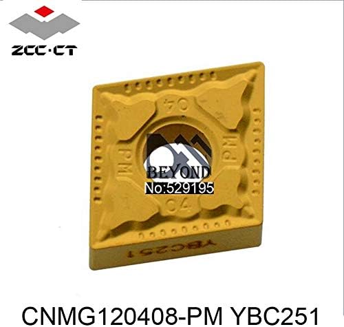 FİNCOS ZCC.CT YBC251 CNMG 120408-PM Dönüm Ekler Kesici İşleme Çelik ve Paslanmaz Çelik CNMG432 nagative Ekler Delikli