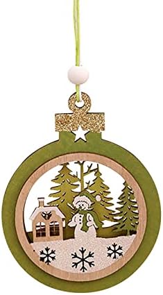 Ahşap Noel Ağacı Küçük Kolye Noel Dekorasyon Malzemeleri Ahşap İşareti Kolye Elmas Süslemeleri Ev için
