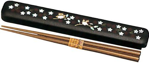 Çubuklarını Çubuklarını: Şanslı Kiraz Çiçeği Çubuklarını ve Çubuklarını Kılıf Seti (Kahverengi), OPP Torba M15013-1