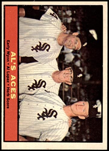 1961 Topps 337 Al'ın Asları Al Lopez / Bitki Puanı / Erken Wynn Chicago White Sox (Beyzbol Kartı) ESKİ White Sox