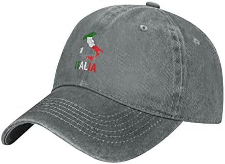 Italia İtalya İtalyan Harita Bayrağı Kovboy Şapkası Siyah Erkek Kadın Şapka Moda Sunhat Vintage Denim Şapkalar Baba Kapaklar